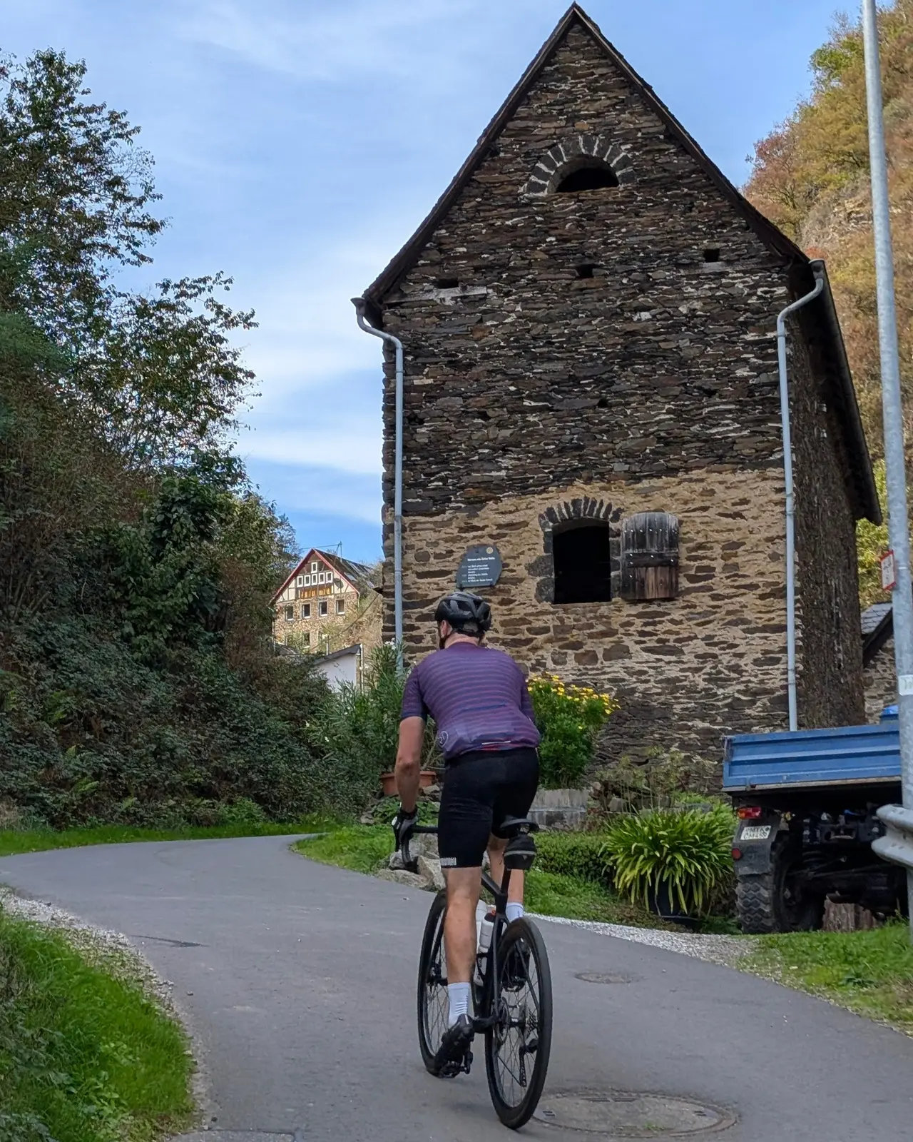 Radfahrer unterwegs